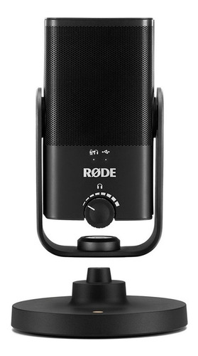 Microfone Rode NT-USB Mini Condensador Cardioide cor preto-fosco