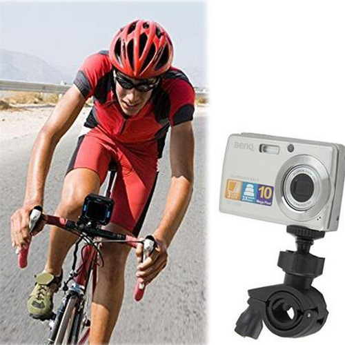 Imagen 4 de 9 de Soporte Abrazadera Caño Bicicleta Moto Gopro Sony Celulares