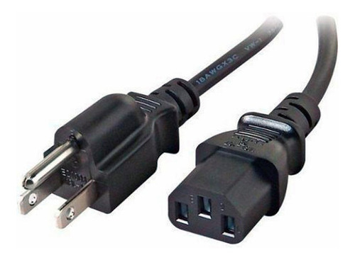 Cable De Poder P/ Pc Monitor Impresora Notebock. F/americana