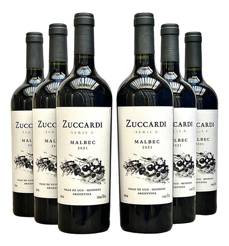 Vinho Zuccardi Serie A Malbec | Kit Com 6 Grfs | Oferta