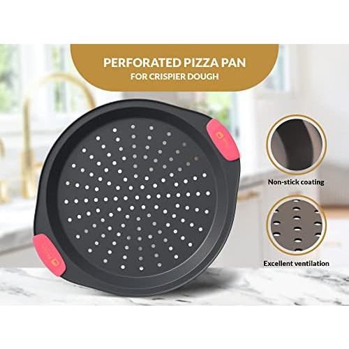 Bandeja Pizza Bella Cooks Horno (juego De 2 Bandejas Pi...