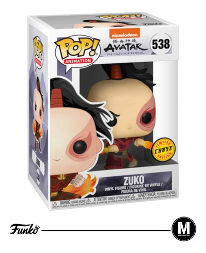 Funko Pop Zuko #38 Limited Chase Avatar The Last Airbender