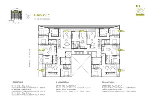 Apartamento En Venta En Aguada De Un Dormitorio Sobre Av. Libertador