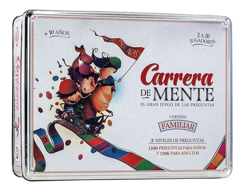 Juego Carrera De Mente Familiar Caja Metálica Ruibal 