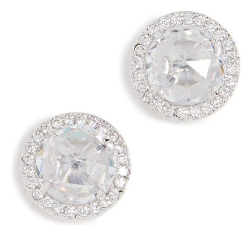 Kate Spade New York Ideas Pave Halo Aretes De Plata