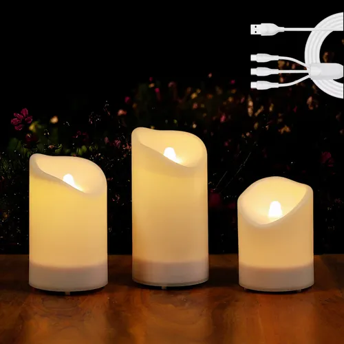 Candles All Fortune 2 En 1, Recargable Por Usb, Solar, Para
