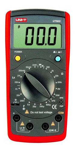 Capacímetro Digital Uni-t Ut603 Medidor Lcr Tester