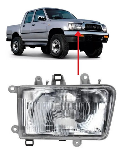 Optica Toyota Hilux 2001 2002 2003 2004 Derecha