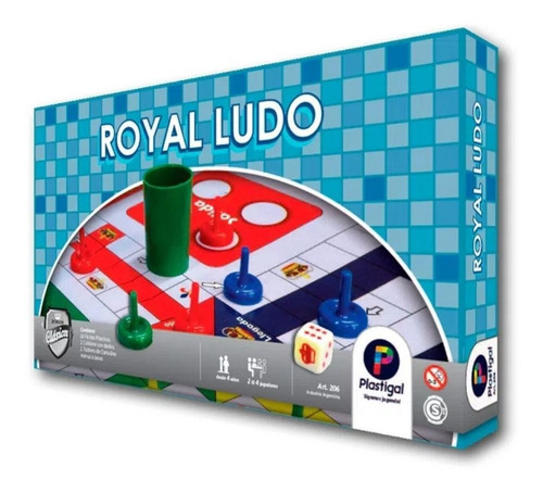 Royal Ludo Clasico Plastigal Juego De Mesa Familiar 206