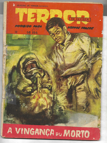  Terror Em Revista  Nº 10 Ed Outubro 1965 Shimamoto Original