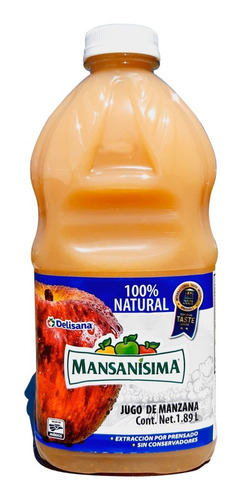 Jugo De Manzana Natural Manzanisima 1.89 L