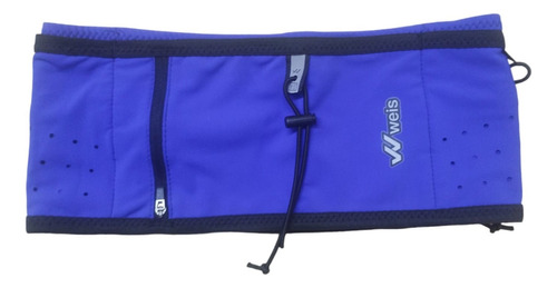 Cinturon De Hidratacion Weis Porta Bastones Simer Belt Color Azul Diseño De La Tela Xxl