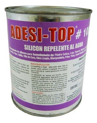 Adesitop #100 Sellador Hidro Repelente Base Silicona Galón