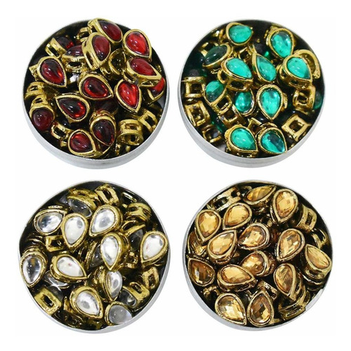 Combo De Piedras Kundan Para Coser Para Bordar Y Hacer ...