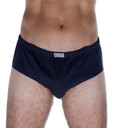 Imagen 2 de 5 de Slip Liso 100% Algodón Con Toalla