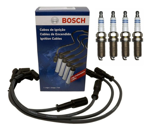 Kit Cables + Bujias Bosch Fiat Palio Siena Strada 1.4 Fire
