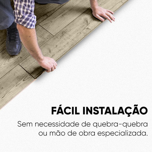 Novo Piso Vinílico Clicado Max Click 0,2 M2 Rendimento