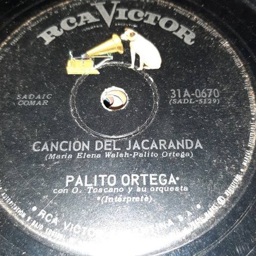 Simple Palito Ortega Rca Victor 31a-0670 C17