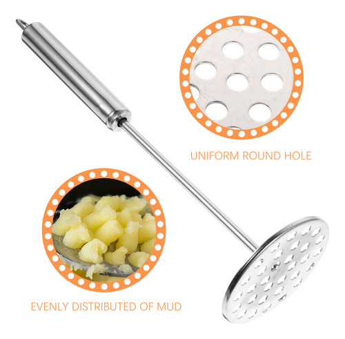 Exprimidor De Barro Para Machacar Patatas, 2 Unidades