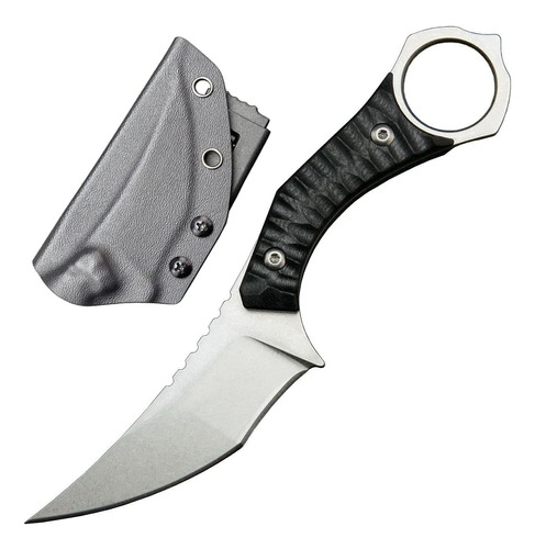 Gtk152 Cuchillo De Hoja Fija, Hoja De Acero D2 G10 Mango Edc