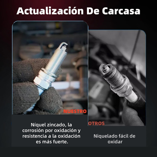 6 Bujias Láser Iridio Nissan March Versa Sentra Tiida Xtrail