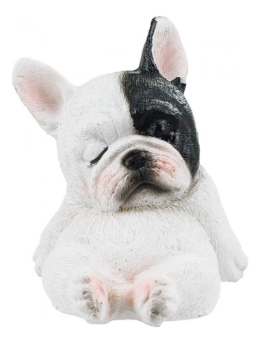 Cachorro Bulldog Francês Dormindo De Resina