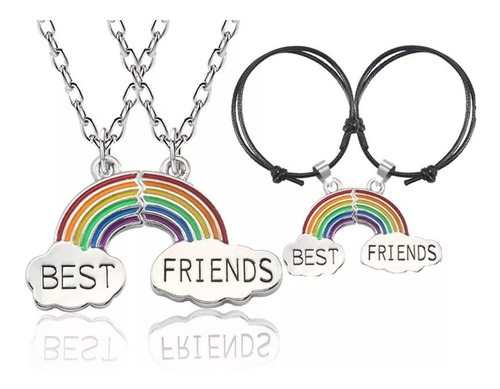 Set Manilla + Collares Mejores Amigos Best Friends Regalo