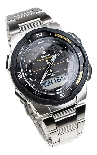 Reloj Casio Sgw 500hd 1b Brujula Termometro Lunar Ag Caba