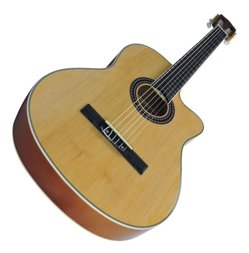 Violão Deviser Profiss Nylon Ac Cutway L-330 Nt+ Capa+ Afin