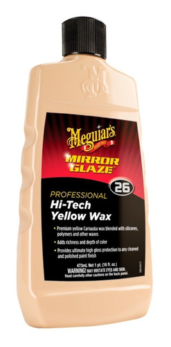 Cera Amarilla Meguiars Hi Tech Yellow Wax Brillo Proteccion 