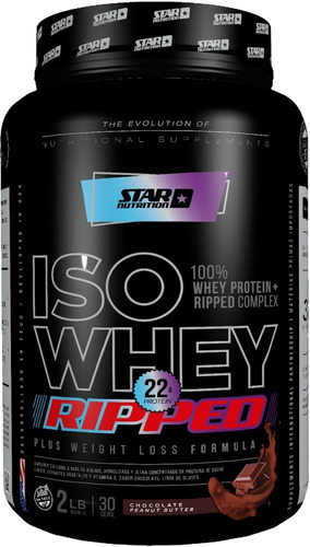 Iso Whey Ripped Evolution Proteina Isolada Quemador Star