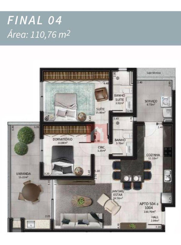 Imagem 3 de 6 de Apartamento Com 2 Dormitórios À Venda, 110 M² Por R$ 570.749,00 - Centro - Santa Cruz Do Sul/rs - Ap1846