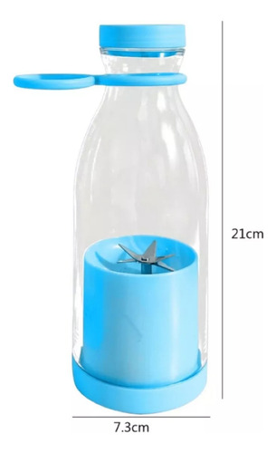Exprimidor Eléctrico Minilicuadora Portátil Recargable 420ml