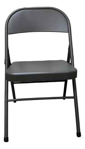 Silla Maxchief Plegable Metalica Color Gris 3pz