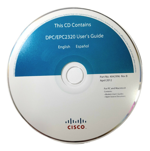 Cd - Drivers Módem Router Cisco Dpc2320 - Rosario