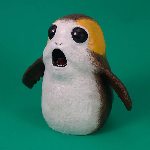 Boneco Porg Gritando 6cm - Starwars - Os Últimos Jedi