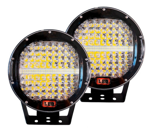 Par Farol Milha Auxi Led Monstro 225w Off Road 12v 24v!