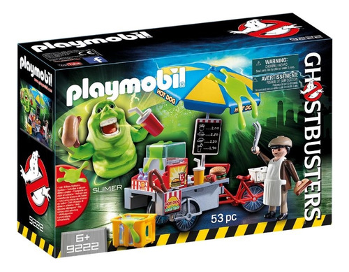 Playmobil 9222 Ghostbusters Slimer Puesto De Hot Dogs 