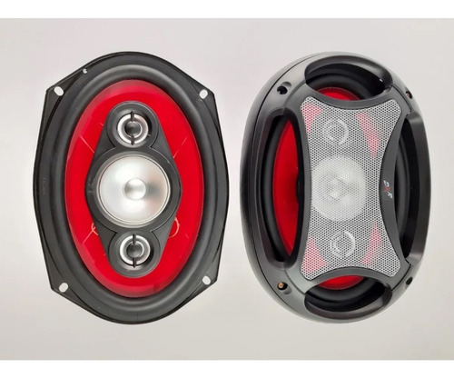 Imagen 9 de 10 de Bocinas Car Audio 6x9 600w Pmpo 4via Tweeter 1.2 Medio 2.6