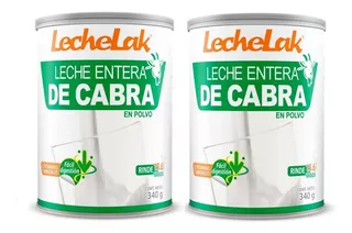 Leche Entera De Cabra En Polvo 340gr Fácil Digestión 2 Pack