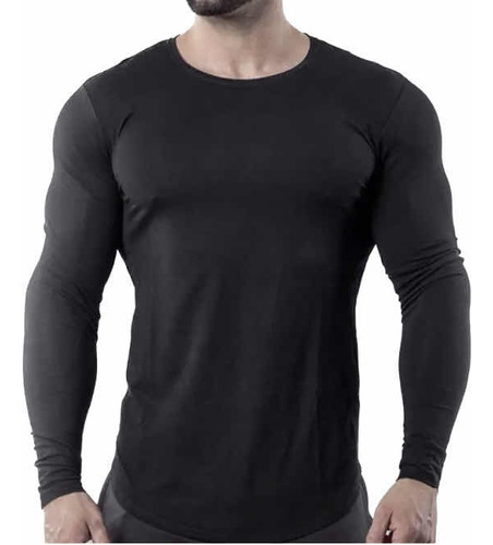 Playera Licra Deportiva Gym Casual Moda Manga Larga 412 Gyk