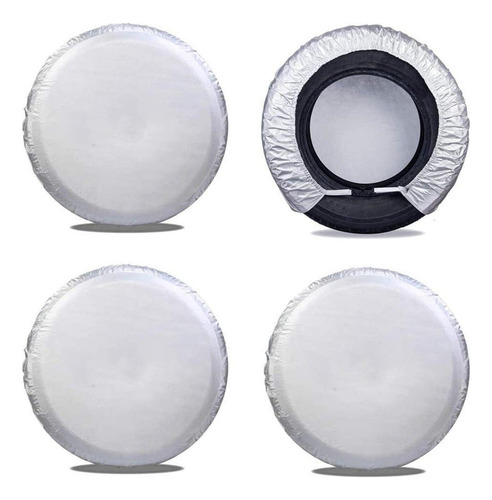4pcs Negro Car Rv Auto Protector De La Cubierta De La Rueda
