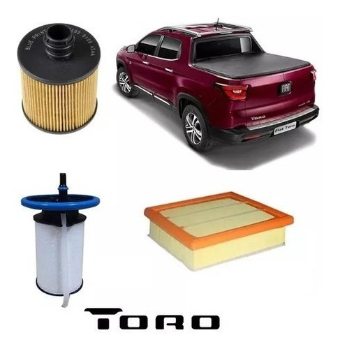 Imagen 1 de 4 de Kit Filtros Fiat  Toro 2.0 Jtd Aceite + Aire + Gasoil