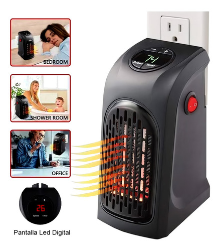 Mini Calefactor Portátil Eléctrico Handy Heater 400 Watts