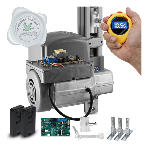 Motor Bv Rápido Força 1/2hp 1,5m Trilho 3 Suporte 2 Controle