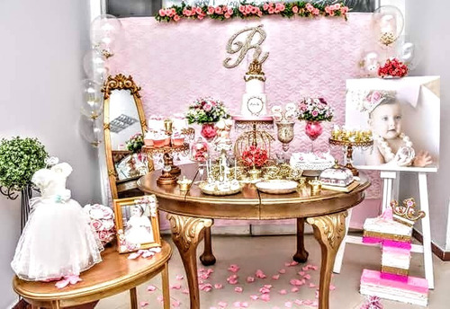 Alquiler Candy Bar Vajilla Premium Muebles Fondos Tematicos