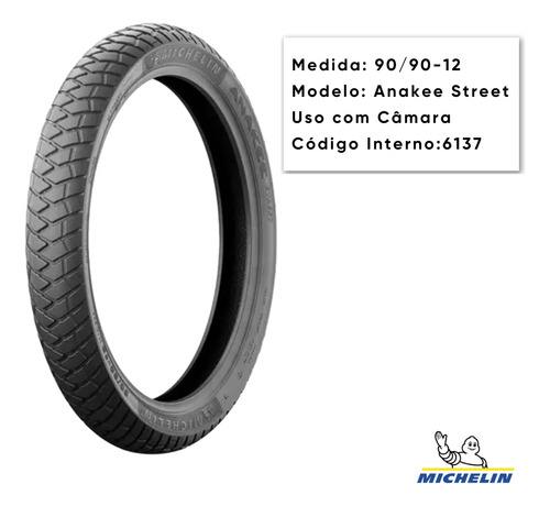 Pneu Dianteiro Lander 250 Michelin Anakee 90/90-21 Uso C/c