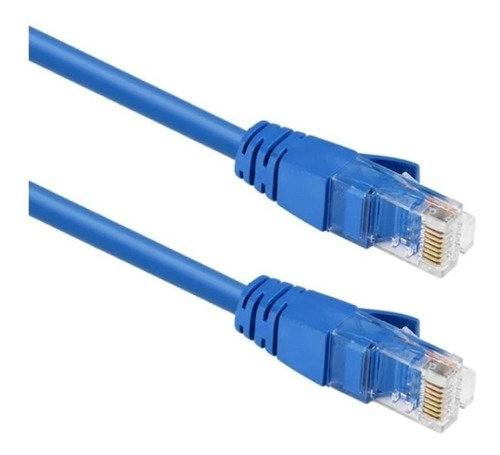 Cable Red Utp Cat 6e Lan 5 Metros Conector Funda Sellado