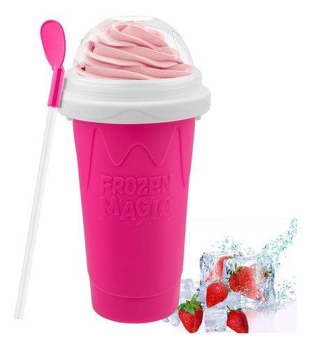 Taza Para Hacer Helado Firjuty Capacidad 210ml -rosa