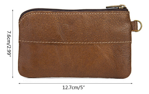 Head Layer - Mini Monedero De Piel De Vaca Para Tarjetas De